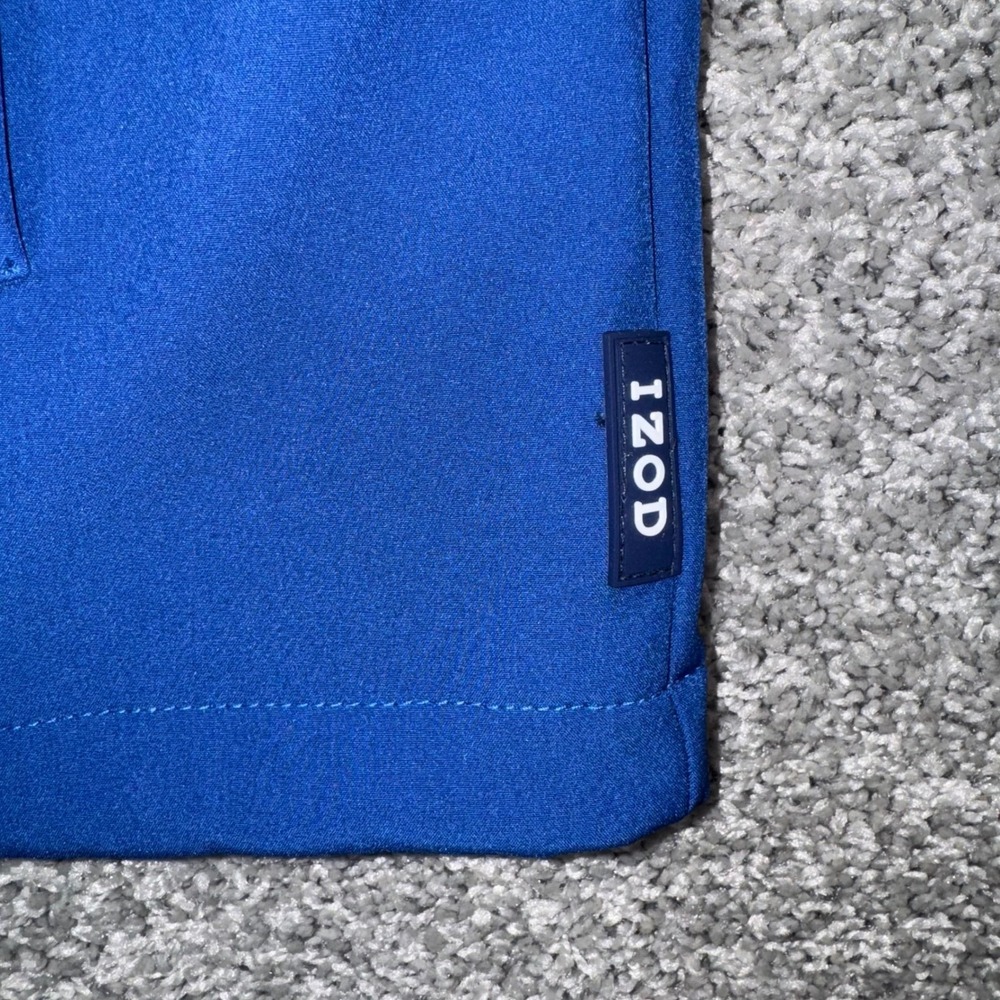 IZOD Men Water Resistant Softshell Vest Cobalt Blue Full Zip Outerwear XL NEW - Picture 5 of 9